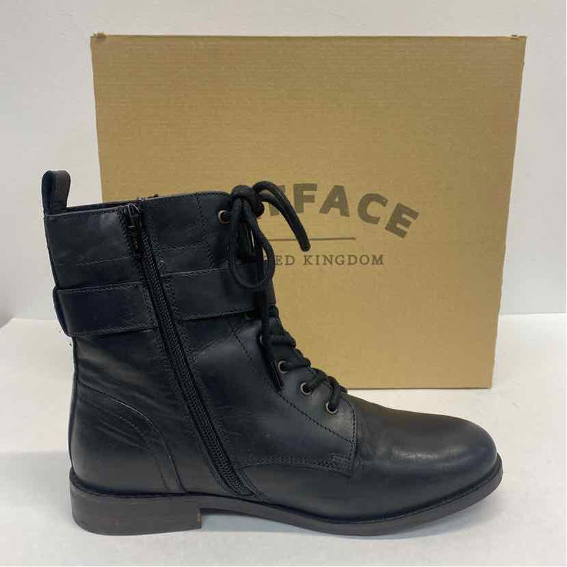 FatFace Size 7 Women's Black Solid Ankle Boots
