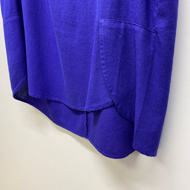 Velvet Heart Size S Women's Blue Solid Short Sleeve Dress