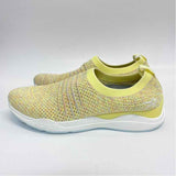 Kuru Size 8 Women's Yellow Tweed Slip On Shoes