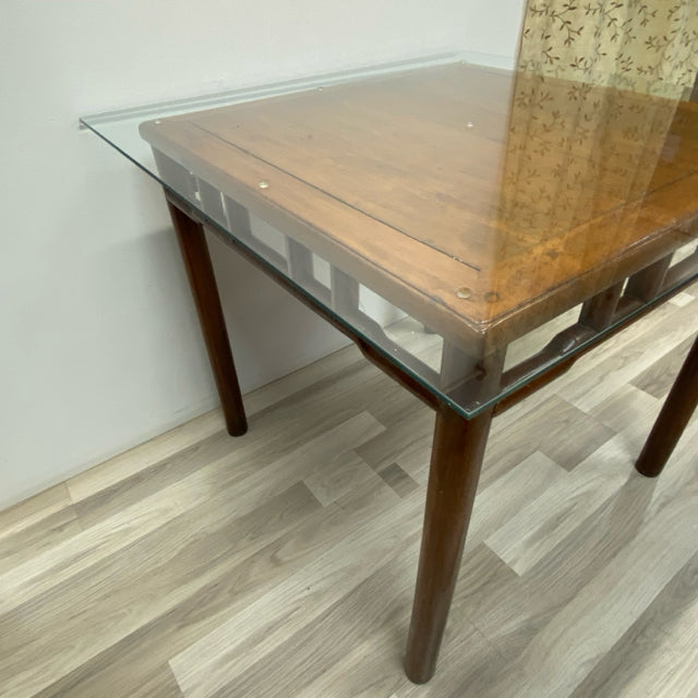 Antique Brown Bamboo  Mahjong/ Huanghuali Table
