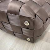 Harveys Brown Nylon Textured Tote Handbag