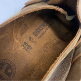 Birkenstock Size 38-7.5 Women's Brown Solid Slide Shoes