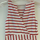 Michael Stars Size XS White- Red Striped Sleeveless Dress