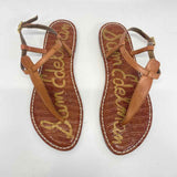Sam Edelman Size 7.5 Women's Brown Solid Thong Sandals