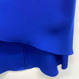 BCBGMaxazria Size L Women's Blue Solid Slip Dress