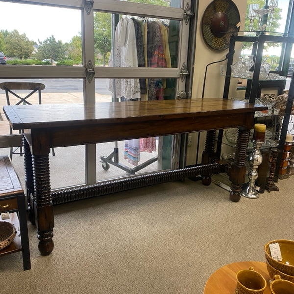 Farm House Brown Wood Console - Sofa Table