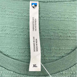 Kuhl Size Xl Women's Green Solid T-Shirt Dress