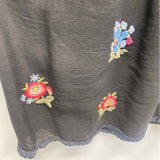 Johnny Was Size S Women's Black-Multi Embroidered Kaftan Dress