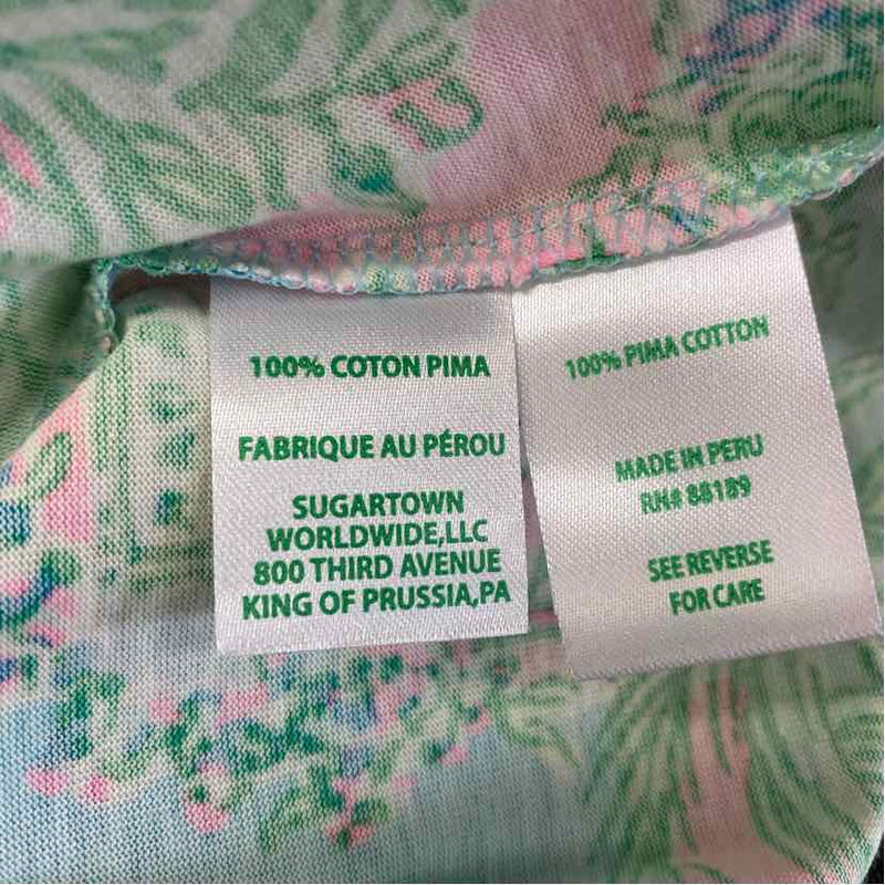 Lilly Pulitzer Size L Women's Green-Multi Print Shift Dress
