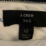J.Crew Size 12 Women's Navy Solid Trouser Polyester Blend Capri