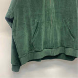 Pact Women's Size Xl Green Solid Zip Up/Hoodie Jacket