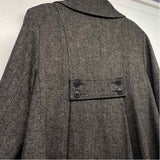 Cabi Women's Size 12-L Black Tweed Overcoat Coat