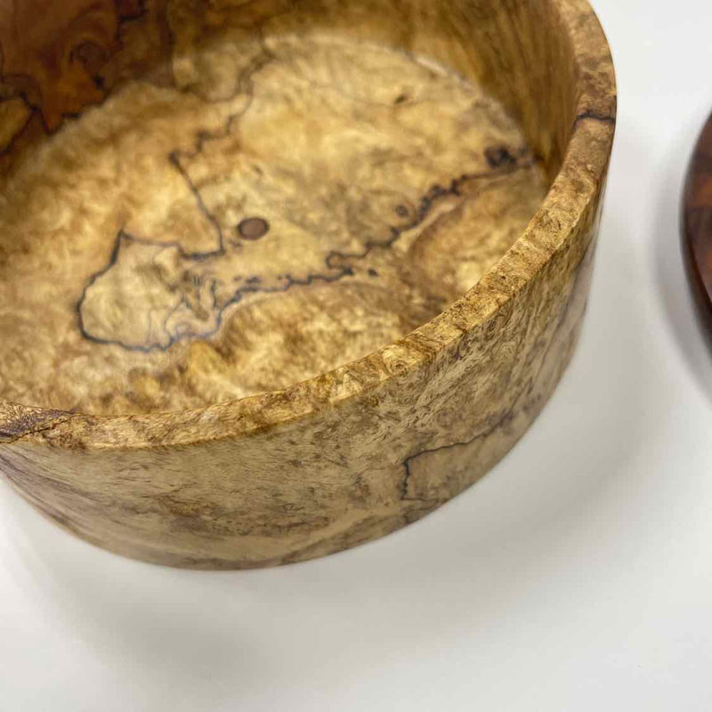 Brown Wood Jar