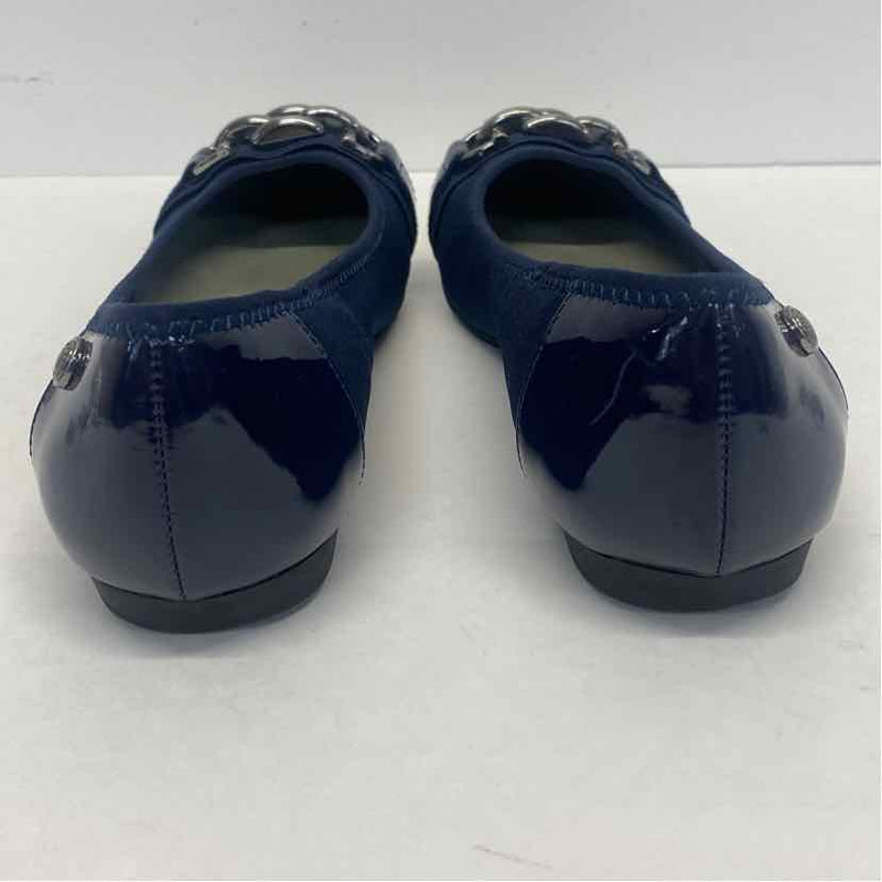 Anne Klein Sport Size 7 Women's Navy Solid Slip On Flats