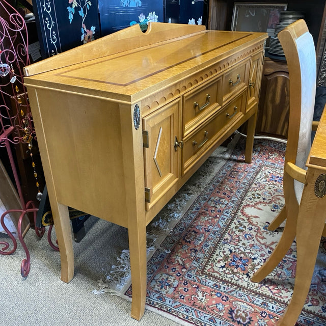 Stanley Furniture Brown Maple Wood Pattern Sideboard