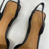Franco Sarto Size 7.5 Women's Black Solid Slingback Shoes