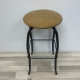 Set of 4 Amisco Swivel Brown Metal Counter Height Stool