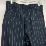 Albion Size M- (6-8) Women's Navy-White Pinstripe Jogger Pants