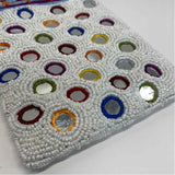 Christiana White-Multi Beaded Crossbody Handbag