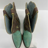 Ariat Size 6.5 Women's Green-Brown Embroidered Western Boots