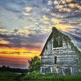 Signed Canvas Photography Old Country Barn by Tom Clements