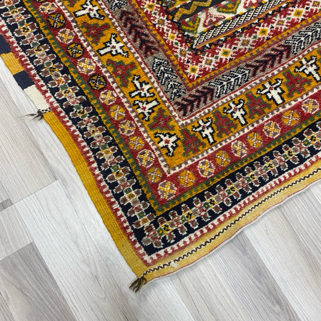 Yellow-Multicolor Wool Rug