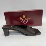 Etienne Aigner Size 8 Women's Brown Solid Slide Sandals