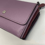 Coach Lilac- Burgundy Leather Wallet