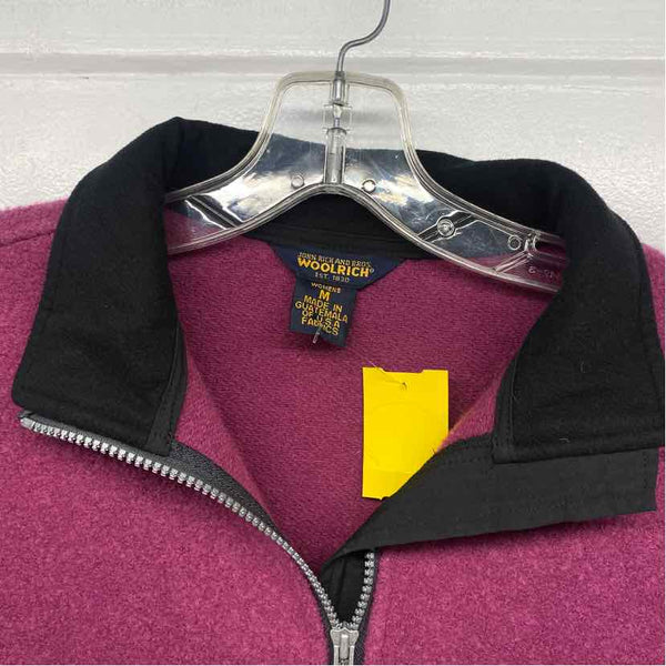 Woolrich Women's Size M Purple Solid Zip Mock Neck Jacket