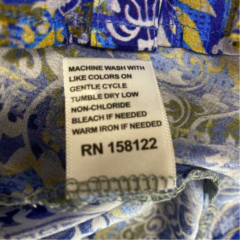 APNY Size S Women's Blue-Multi Pattern Button Up Shirt
