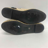 Tory Burch Size 9 Women's Beige-Black Cut Out Slingback Espadrilles Shoes