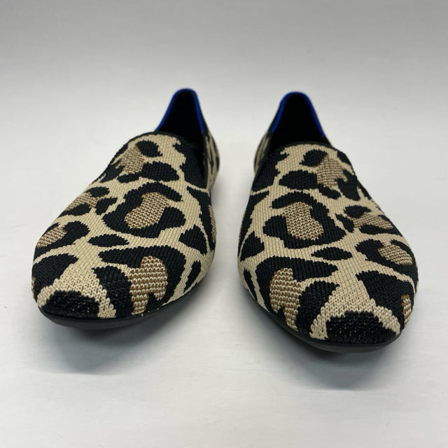 Rothy's Size 8 Women's Tan-Black Animal Print Slip On Shoes