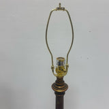 Table Top Copper- Floral  Lamp