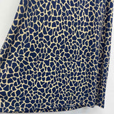 Tommy Bahama Size L Women's Navy-Tan Pattern A Line Dress