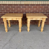 Natural Wood Side Table