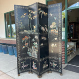 Oriental Black-Multi Wood Room Divider