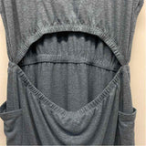 Prana Size Xl Women's Blue Tweed T-Shirt Dress