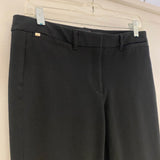 White House Black Market Women's Size 6 Black Solid Cropped Capri