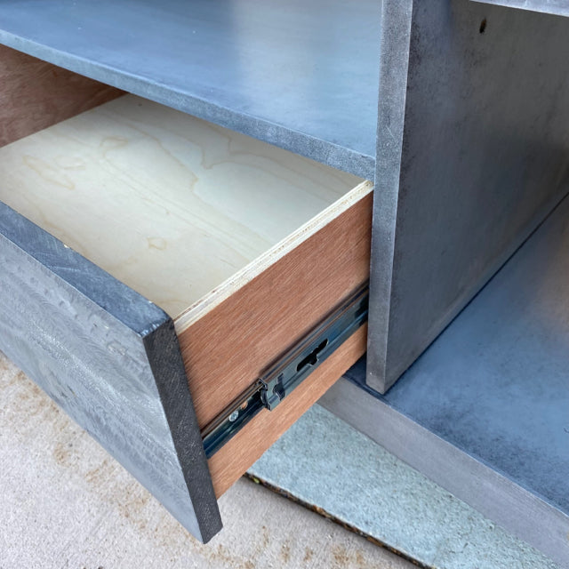 Gray Wood Cabinet