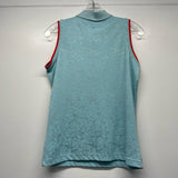 Jamie Sadock Size S Women's Light Blue Brocade Polo Activewear Top