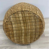 Made in Phillippines Brown Wicker Floor Basket