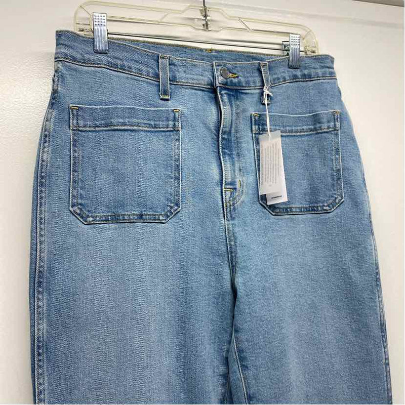 Outerknown Size 32-14 Women's Light Blue Flare Hem Jeans