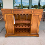 Brown Wood Bar Table