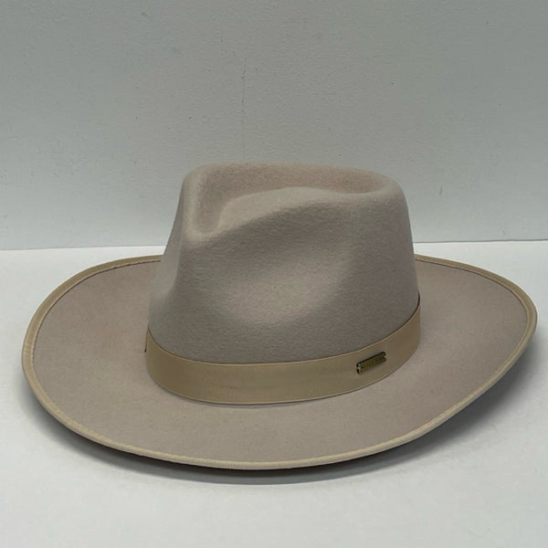 Gigi Pip Monroe Rancher Size 57 Blush Wool Hat