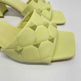 Marc Fisher Size 9 Women's Lime Studs Slip On Sandals