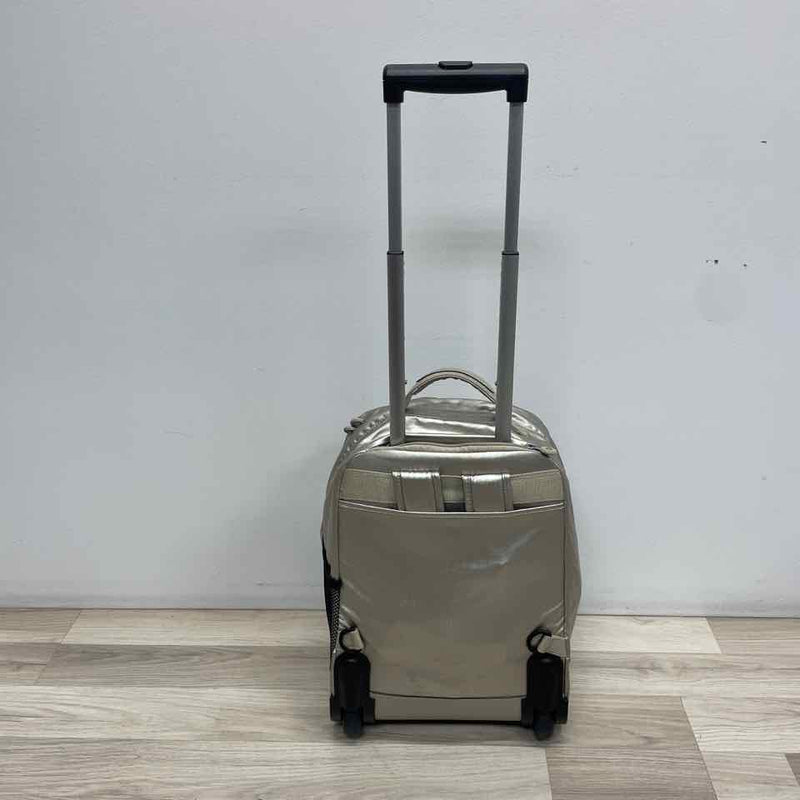 Kipling Gold Fabric Shimmer Backpack