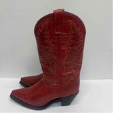 Laredo Size 7 Women's Red Embroidered Western Boots