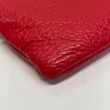 Coach Red Leather Pebbled Coin Purse