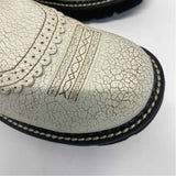 Ariat Fatbaby Size 7 Women's Off White Embroidered Western Boots