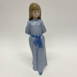 Nao By LLadro Figurine Girl in Blue Dress